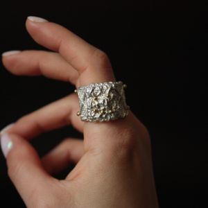 Bague Coussin argent