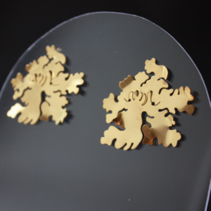 Boucles d'oreilles Lila doré