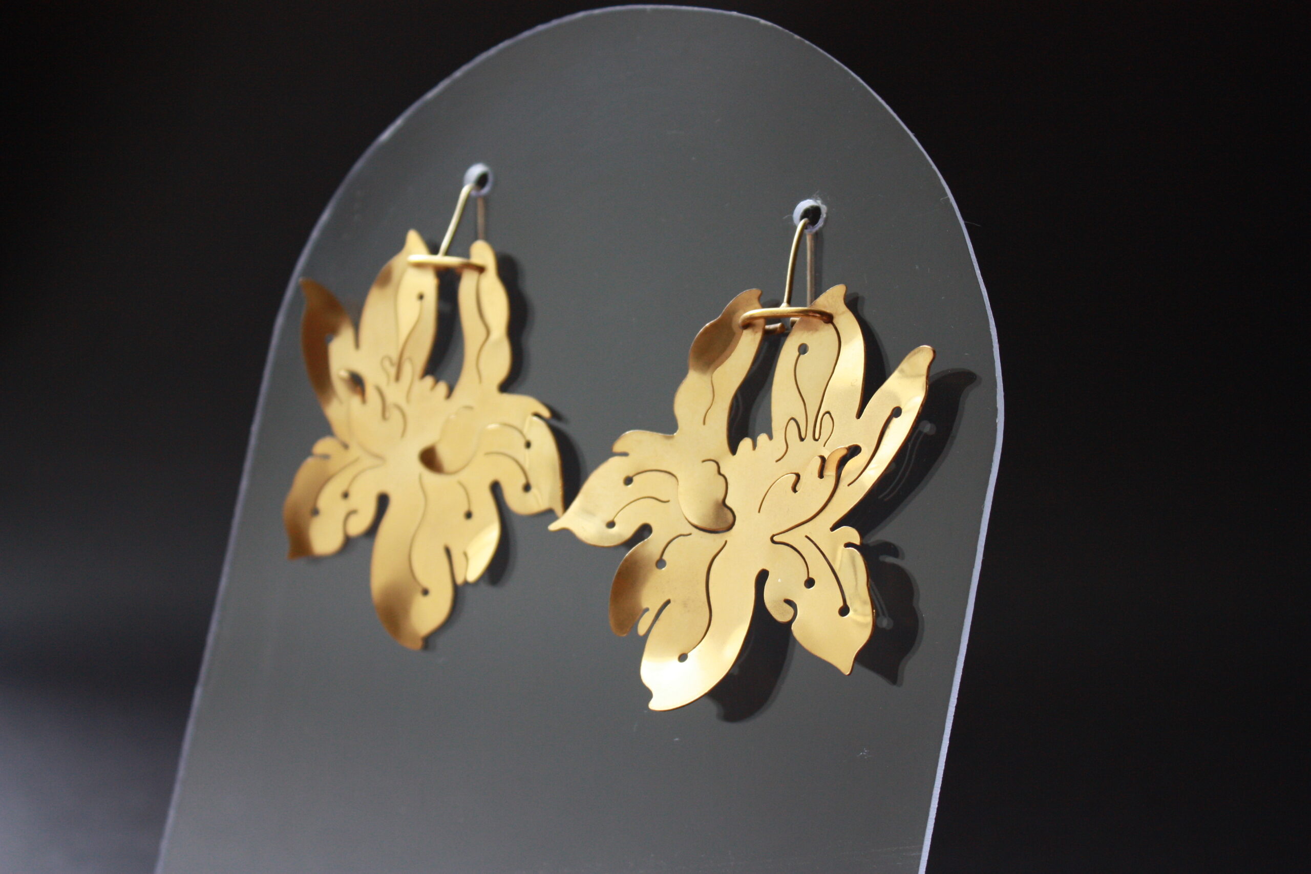 Boucles d'oreilles Colombine dorée